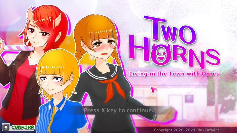 【汉化H游戏美少女游戏下载/VIP】Two Horns（和鬼一起生活的小镇/无论是哪个女孩子都可以尽情享受）中文版【230M】